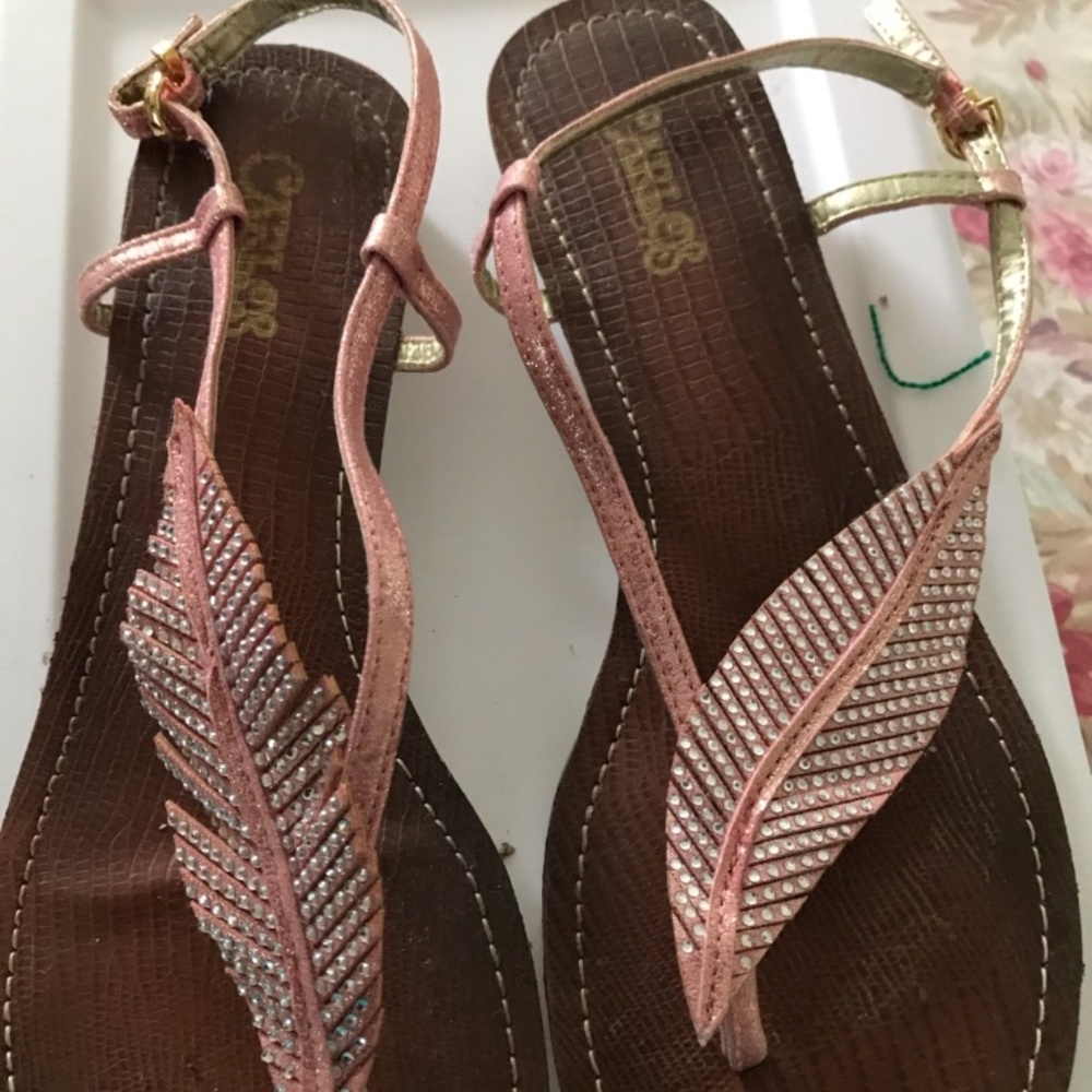 Pink Carlos Sandals. Size 7. Worn once